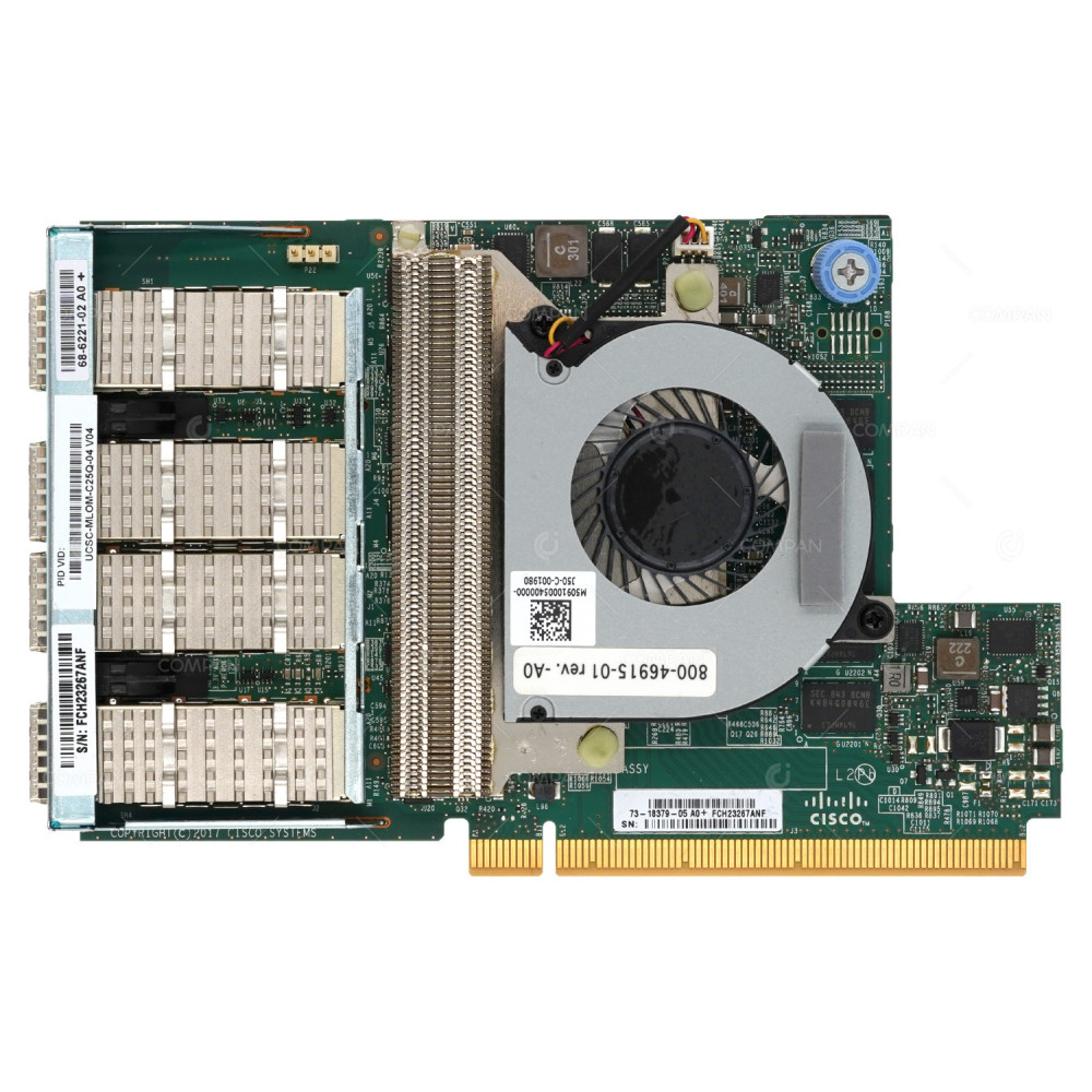 UCSC-MLOM-C25Q CISCO UCS 1457 QUAD PORT SFP28 25G  VIRTUAL INTERFACE CARD PCIE ADAPTER 68-6221-02, 73-18379-05, 800-46915-01